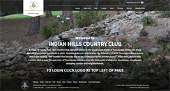 Desktop Screenshot of indianhillscountryclub.net